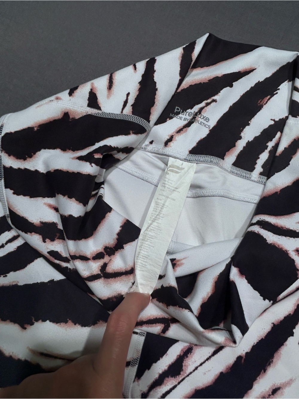 Fabletics PureLuxe High Waisted Zebra Print Leggings - Picture 3 of 6